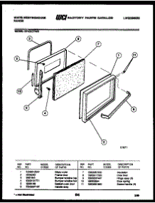 04 - Door Parts parts for Frigidaire Range KF400GDV5 from AppliancePartsPros.com