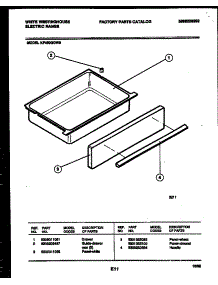 07 - Drawer Parts parts for Frigidaire Range KF450GDH9 from AppliancePartsPros.com