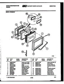 05 - Door Parts parts for Frigidaire Range KF480ND2 from AppliancePartsPros.com