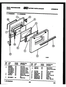 04 - Door Parts parts for Frigidaire Range KF520GDH5 from AppliancePartsPros.com