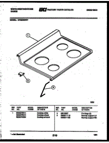 03 - Cooktop Parts parts for Frigidaire Range KF420GDW7 from AppliancePartsPros.com
