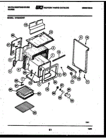 07 - Body Parts parts for Frigidaire Range KF420GDW7 from AppliancePartsPros.com