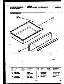 07 - Drawer Parts parts for Frigidaire Range KF450GDV7 from AppliancePartsPros.com