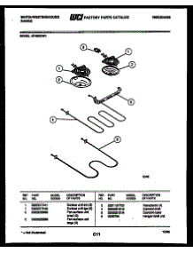04 - Broiler Parts parts for Frigidaire Range KF480ND1 from AppliancePartsPros.com