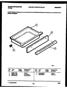 07 - Drawer Parts parts for Frigidaire Range KF480ND3 from AppliancePartsPros.com