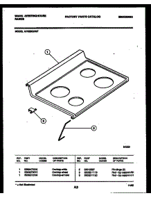 03 - Cooktop Parts parts for Frigidaire Range KF520GDW7 from AppliancePartsPros.com