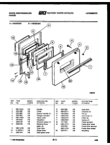 03 - Door Parts parts for Frigidaire Range KS220GDH2 from AppliancePartsPros.com
