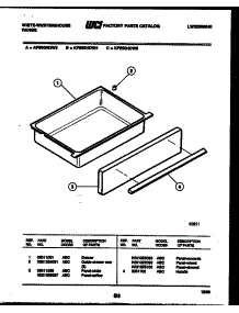 07 - Drawer Parts parts for Frigidaire Range KF590HDW4 from AppliancePartsPros.com