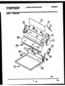 04 - Console And Control Parts parts for Frigidaire Dryer WDE436RBW0 from AppliancePartsPros.com