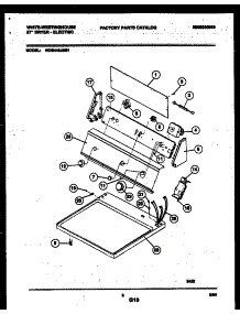 04 - Console And Control Parts parts for Frigidaire Dryer WDE446JBS1 from AppliancePartsPros.com