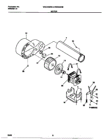 05 - Motor parts for Frigidaire Dryer WDE436RBD2 from AppliancePartsPros.com