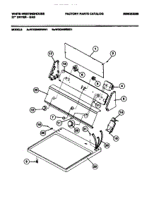 04 - Console, Controls parts for Frigidaire Dryer WDG546RBW1 from AppliancePartsPros.com