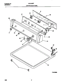 04 - Controls / Top Panel parts for Frigidaire Dryer WDG546RFS0 from AppliancePartsPros.com