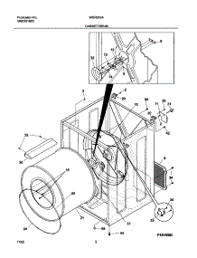03 - Cabinet / Drum parts for White Westinghouse Dryer WGR242AS2 from AppliancePartsPros.com