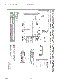 12 - Wiring Diagram parts for White Westinghouse Dryer WWRG5700KW0 from AppliancePartsPros.com