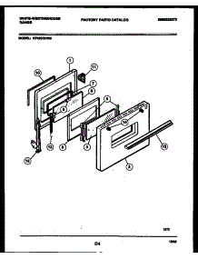 06 - Door Parts parts for Frigidaire Range KF420GDH8 from AppliancePartsPros.com