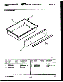 07 - Drawer Parts parts for Frigidaire Range KF440GDW5 from AppliancePartsPros.com