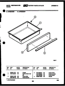 06 - Drawer Parts parts for Frigidaire Range KF460GDF7 from AppliancePartsPros.com