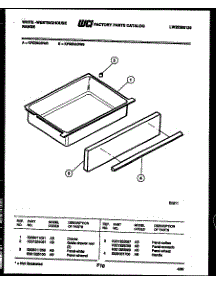 07 - Drawer Parts parts for Frigidaire Range KF520GDW6 from AppliancePartsPros.com