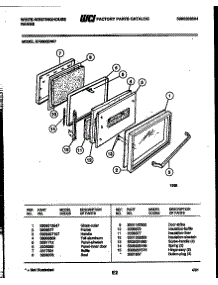 03 - Door Parts parts for Frigidaire Range KF560GDH7 from AppliancePartsPros.com
