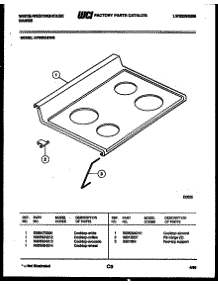 04 - Cooktop Parts parts for Frigidaire Range KF560GDW6 from AppliancePartsPros.com