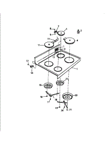 03 - Top, Drawer parts for Frigidaire Range KF590HDW0 from AppliancePartsPros.com
