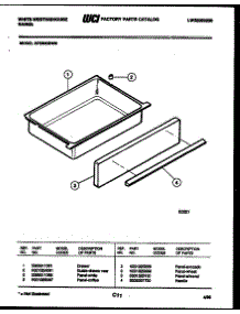 06 - Drawer Parts parts for Frigidaire Range KF560GDH6 from AppliancePartsPros.com