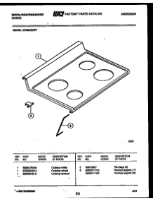 04 - Cooktop Parts parts for Frigidaire Range KF560GDW7 from AppliancePartsPros.com