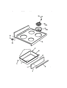 03 - Top, Control Panel parts for Frigidaire Range KF650GDW2 from AppliancePartsPros.com