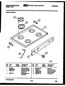 03 - Door Parts parts for Frigidaire Range PGF201HXD4 from AppliancePartsPros.com