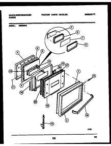 04 - Door Parts parts for Frigidaire Range KS860NKW3 from AppliancePartsPros.com