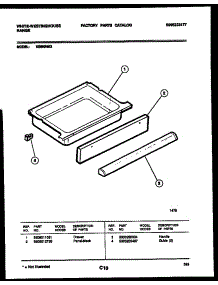 06 - Drawer Parts parts for Frigidaire Range KS860NKW3 from AppliancePartsPros.com