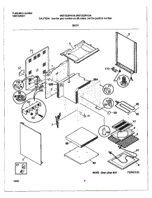 05 - Body parts for White Westinghouse Range WEF303PHDA from AppliancePartsPros.com