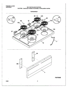 07 - Top / Drawer parts for White Westinghouse Range WEF303PHDA from AppliancePartsPros.com