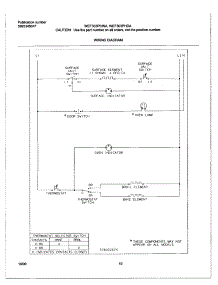 10 - Wiring Diagram parts for White Westinghouse Range WEF303PHDA from AppliancePartsPros.com