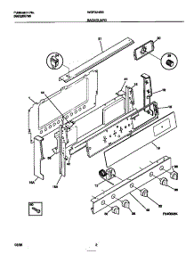 02 - Backguard parts for Frigidaire Range WGF324BBDB from AppliancePartsPros.com