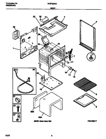 04 - Body parts for Frigidaire Range WGF323BAWB from AppliancePartsPros.com