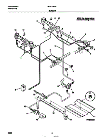 03 - Burner parts for Frigidaire Range WGF324BBDB from AppliancePartsPros.com