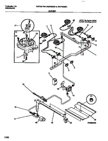 04 - Burner parts for Frigidaire Range WGF325BADA from AppliancePartsPros.com