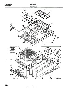05 - Top / Drawer parts for Frigidaire Range WGF324BBDB from AppliancePartsPros.com