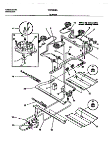 03 - Burner parts for Frigidaire Range WGF355BADA from AppliancePartsPros.com