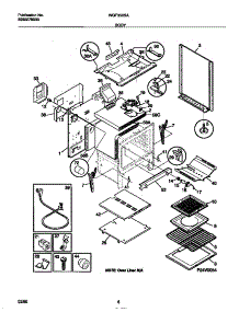 04 - Body parts for Frigidaire Range WGF350SAWD from AppliancePartsPros.com