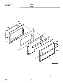 06 - Door parts for Frigidaire Range WGF350SAWD from AppliancePartsPros.com