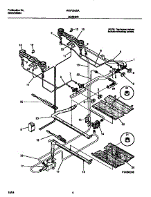 03 - Burner parts for Frigidaire Range WGF350SADB from AppliancePartsPros.com