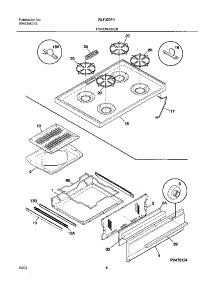 09 - Top / Drawer parts for White Westinghouse Range WLF303PHDC from AppliancePartsPros.com