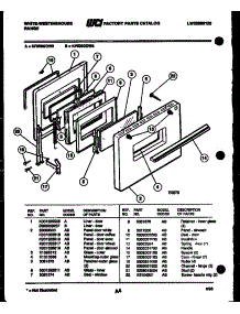 04 - Door Parts parts for Frigidaire Range KF520GDH3 from AppliancePartsPros.com
