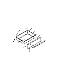 07 - Drawer parts for Frigidaire Range KF590HDW2 from AppliancePartsPros.com