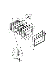 04 - Door parts for Frigidaire Range KF650GDF2 from AppliancePartsPros.com