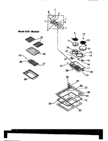 03 - Cooktop Frame & Surface Unit parts for Frigidaire Range KS970GKD1 from AppliancePartsPros.com