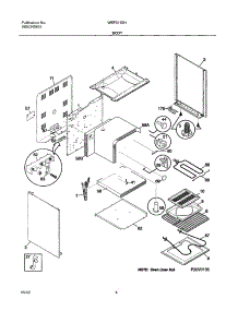 05 - Body parts for White Westinghouse Range WEF311SHDA from AppliancePartsPros.com